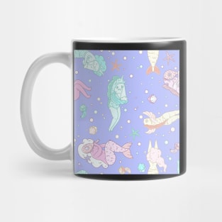 Mermaid or reverse mermaid? (violet version) Mug